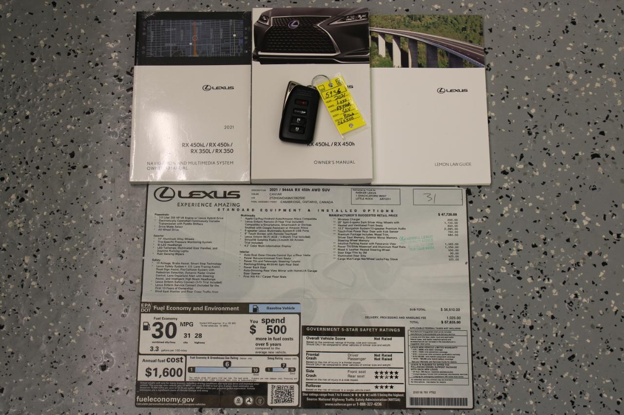 Lexus RX 450h AWD 4dr Hybrid 2021