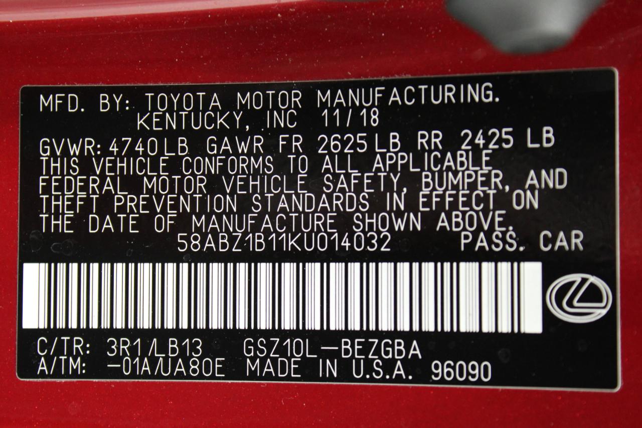 Lexus ES 350 Luxury 2019