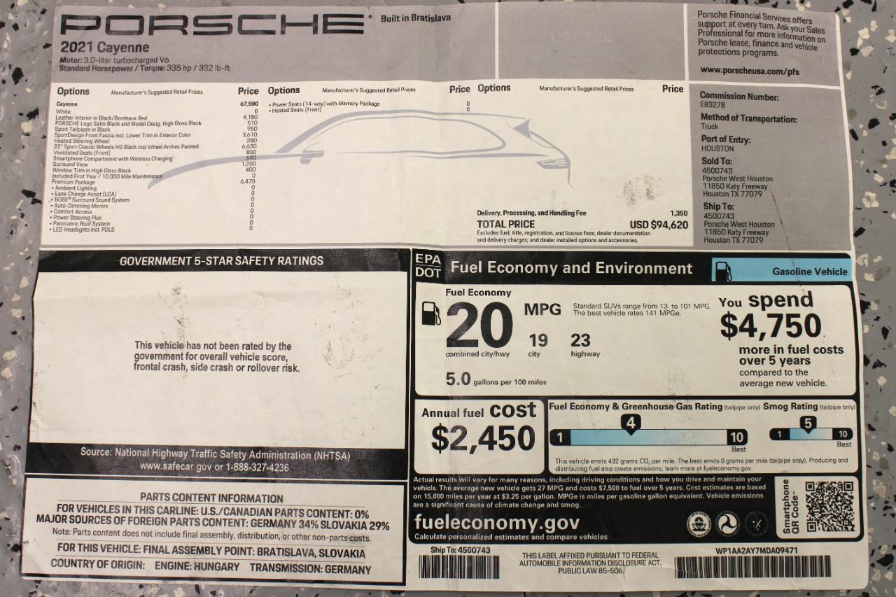 Porsche Cayenne AWD 2021