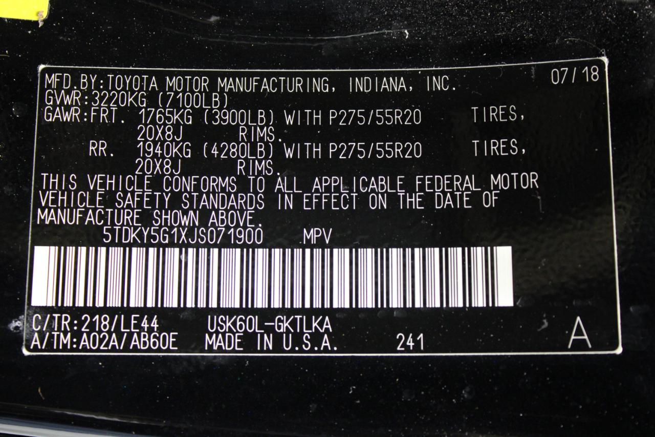 Toyota Sequoia Limited RWD (Natl) 2018