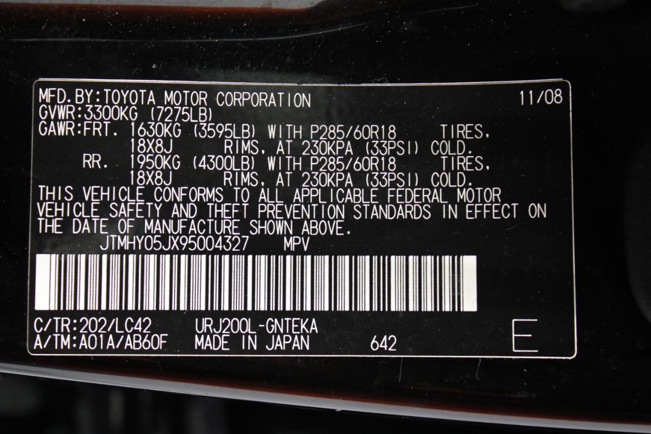 Toyota Land Cruiser 4dr 4WD (Natl) 2009
