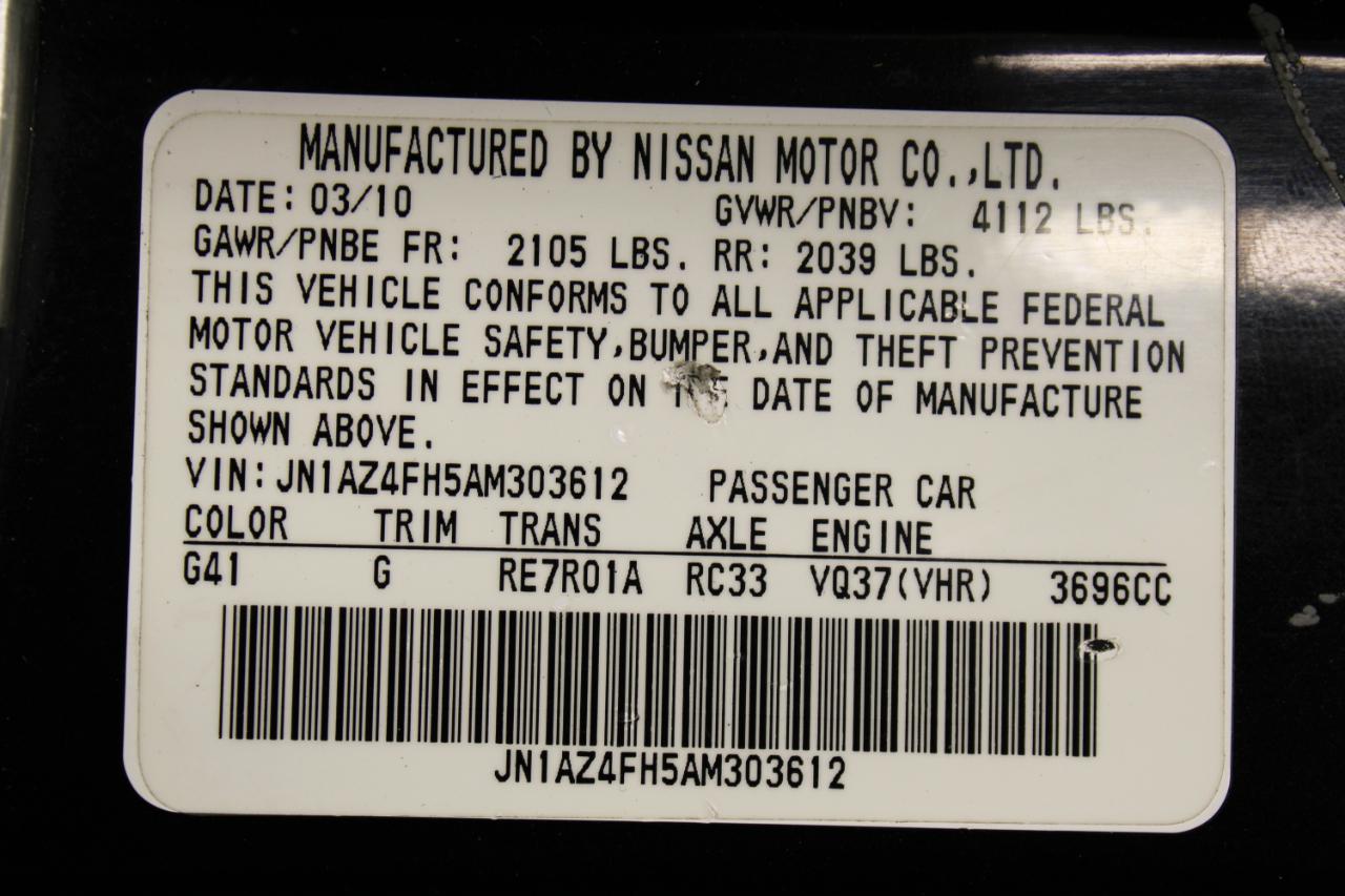 Nissan 370Z 2dr Roadster Auto Touring 2010