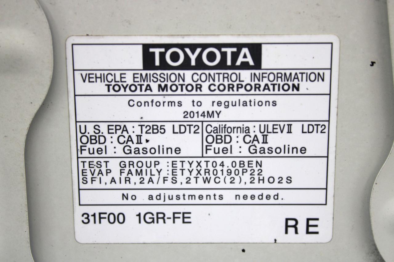 Toyota FJ Cruiser 4WD 4dr Auto (Natl) 2014