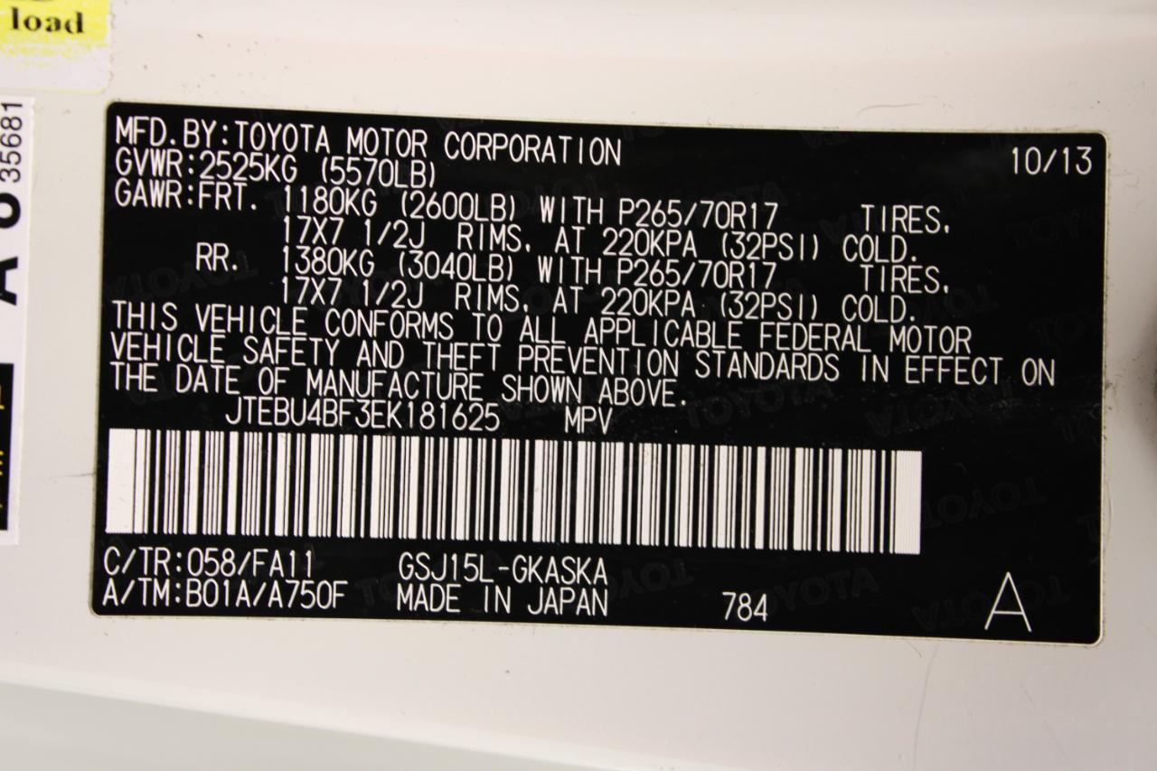 Toyota FJ Cruiser 4WD 4dr Auto (Natl) 2014