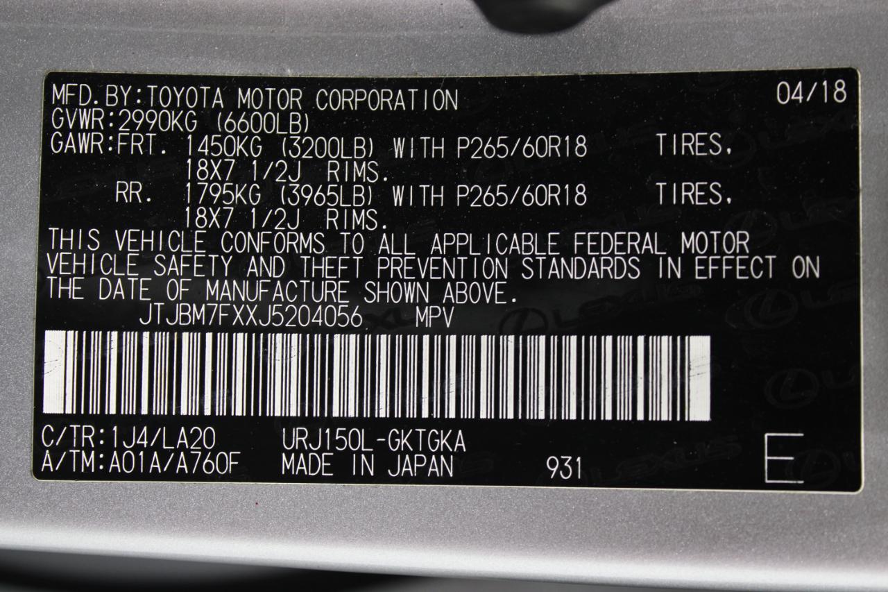 Lexus GX 460 Premium 4D SUV 4WD 2018