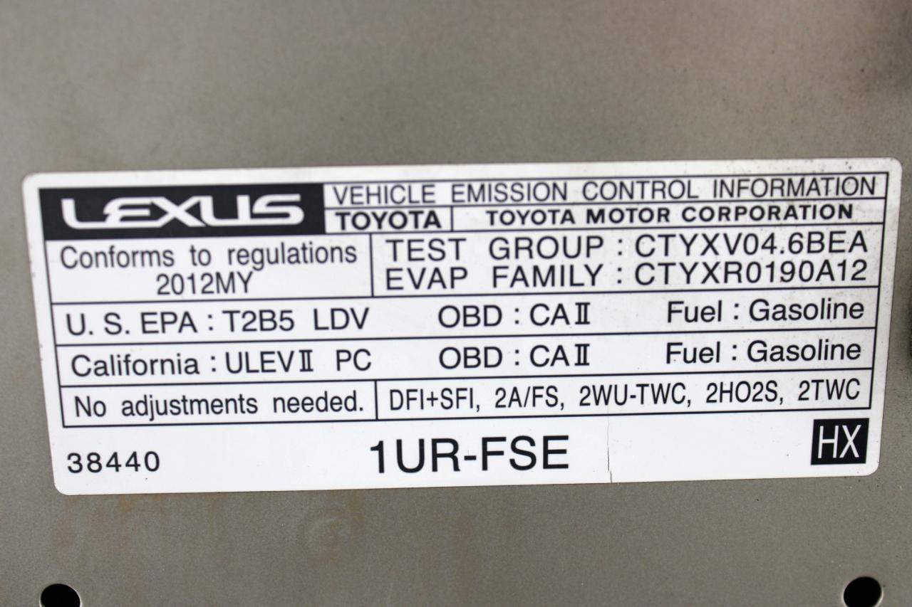 Lexus LS 460 4dr Sdn RWD 2012
