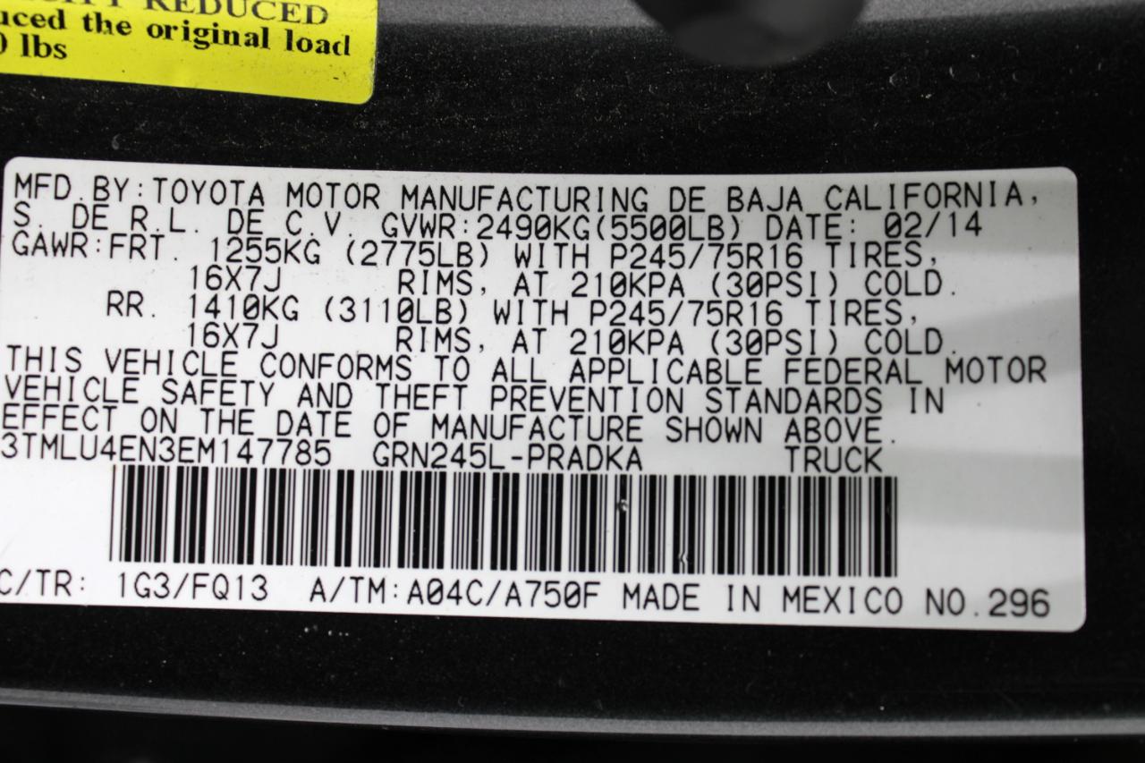 Toyota Tacoma 4WD Double Cab V6 MT (Natl) 2014