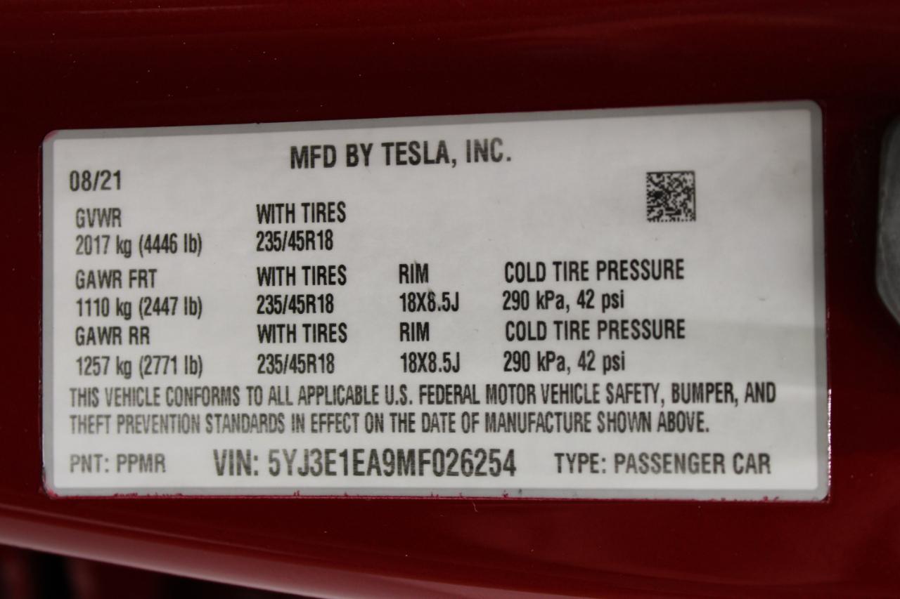 Tesla Model 3 Standard Range Plus RWD 2021