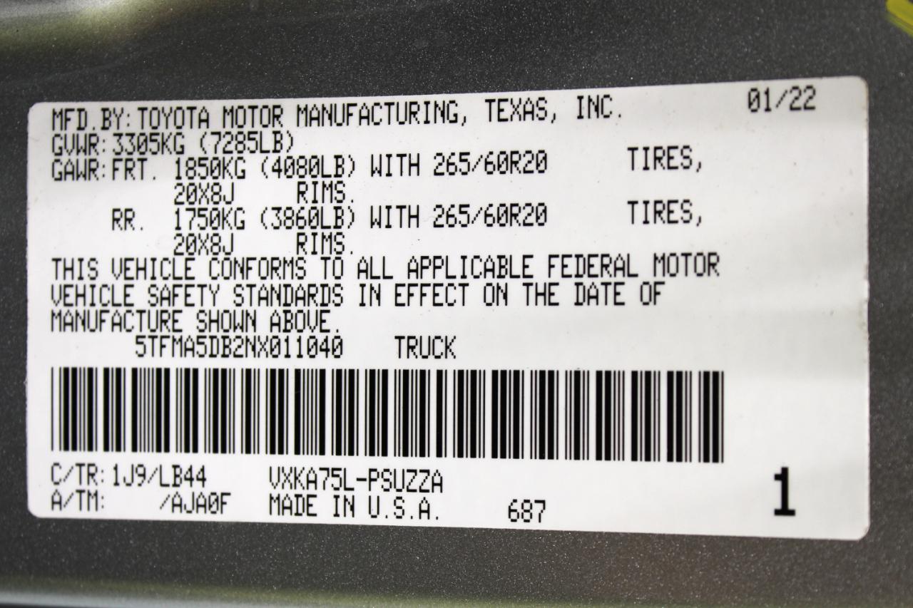 Toyota Tundra 4WD 1794 Edition CrewMax 5.5' Bed (Natl) 2022