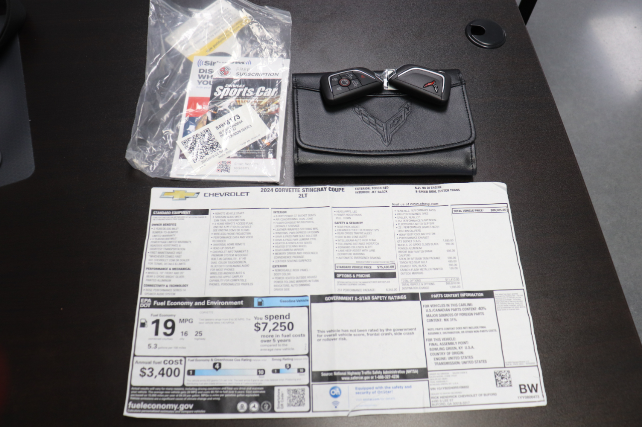 Chevrolet Corvette Z51 2LT Coupe Automatic 2024 Chevrolet Corvette Z51 2LT Coupe Automatic 2024