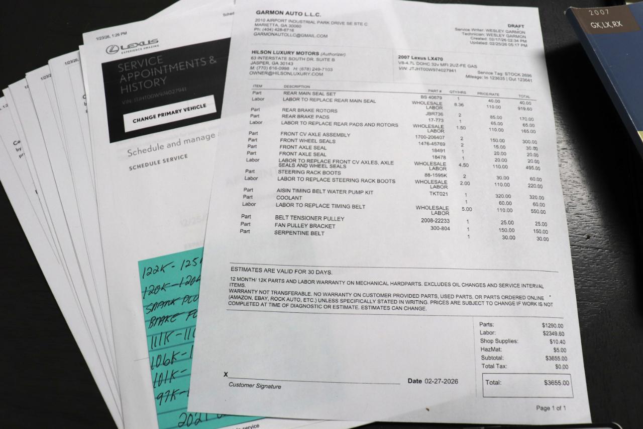 Lexus LX 470 4WD 4dr 2007