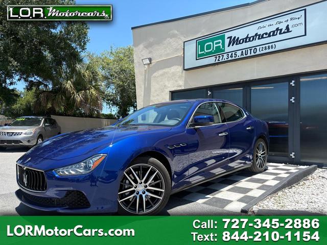 Blue 2014 Maserati Ghibli Sedan Rear-Wheel Drive Automatic
