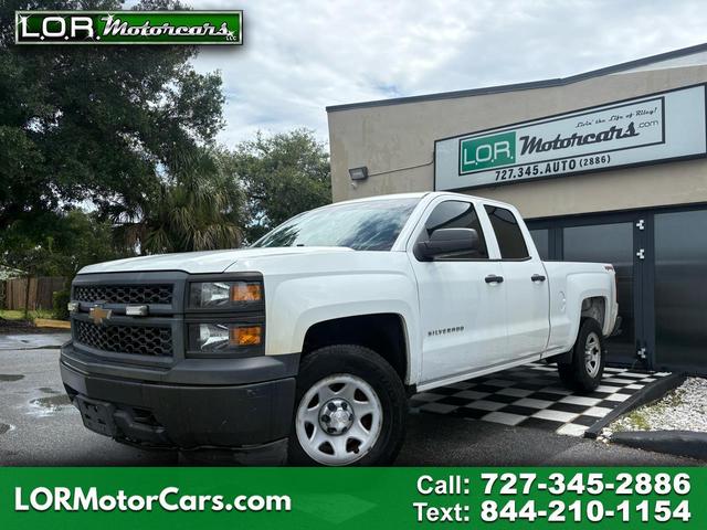 White 2015 Chevrolet Silverado 1500 Pickup Truck Four-Wheel Drive Automatic