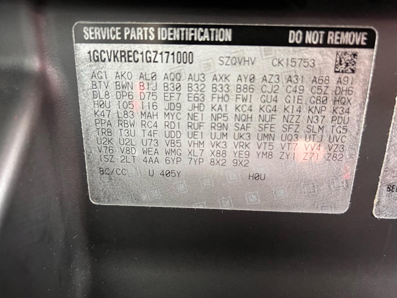 Chevrolet Silverado 1500 4WD Double Cab 143.5" LT w/2LT 2016