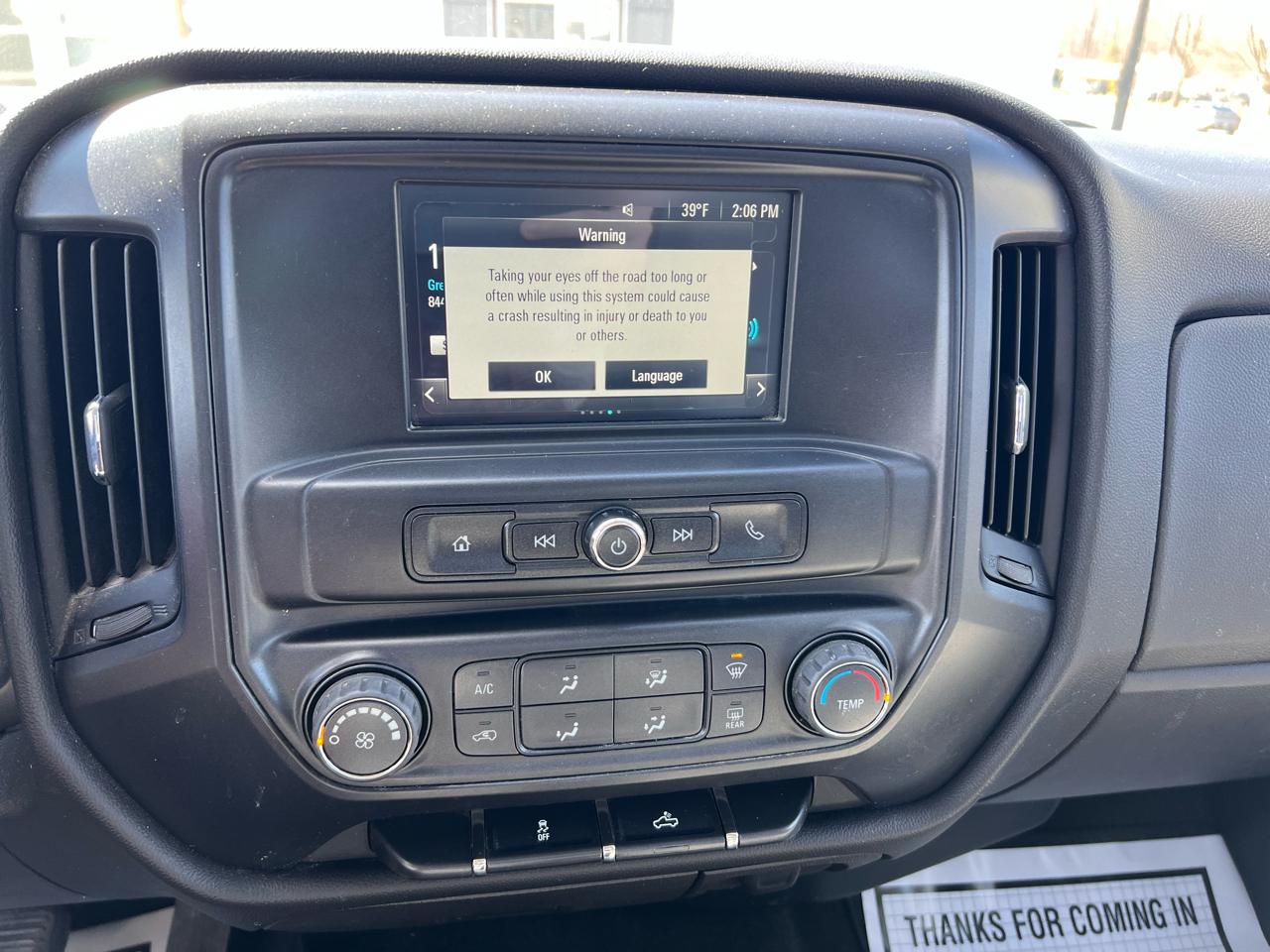 Chevrolet Silverado 1500 4WD Reg Cab 133.0" Work Truck 2017