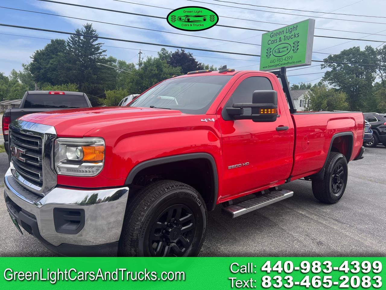 Red 2016 GMC Sierra 2500HD Pickup Truck Four-Wheel Drive Automatic