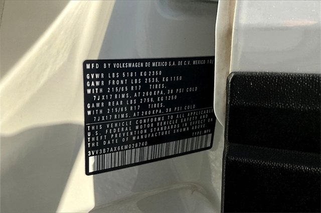 Volkswagen Tiguan 2.0T SEL R-Line Black FWD 2019