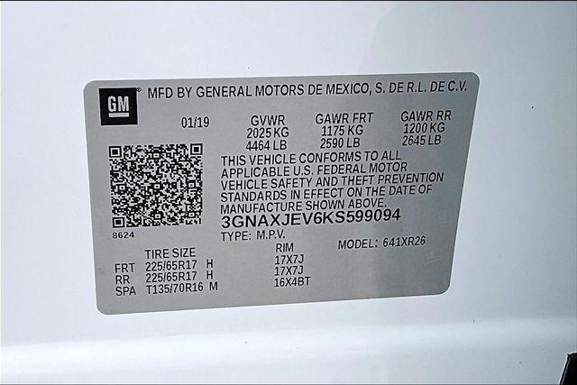 Chevrolet Equinox FWD 4dr LT w/2FL 2019