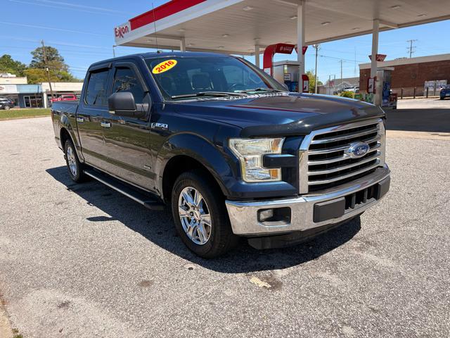Blue 2016 Ford F-150 Pickup Truck