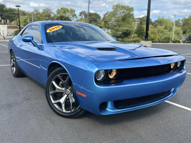 Blue 2015 Dodge Challenger Coupe Rear-Wheel Drive