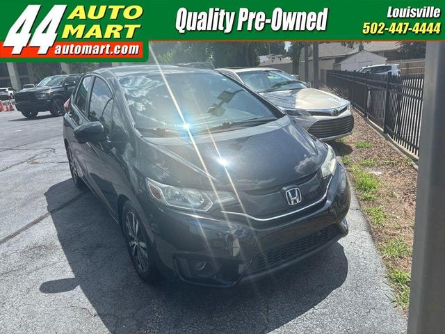 Black 2015 Honda Fit Hatchback Front-Wheel Drive Continuously Variable Transmission