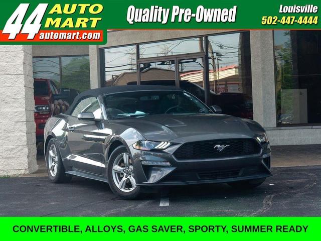 Gray 2019 Ford Mustang Convertible Rear-Wheel Drive Automatic