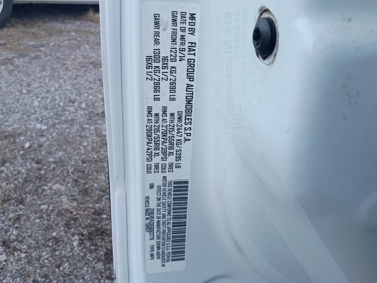 RAM ProMaster City Tradesman 2015