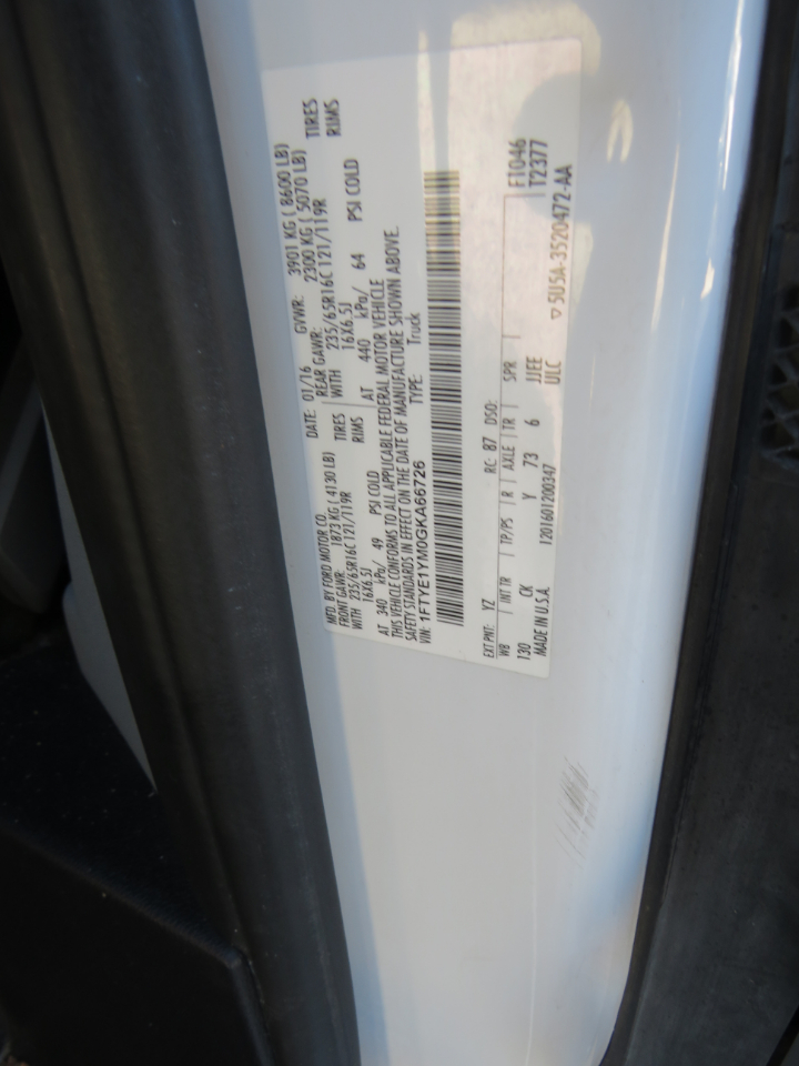 Ford Transit 150 Van Low Roof w/Sliding Pass. 130-in. WB 2016