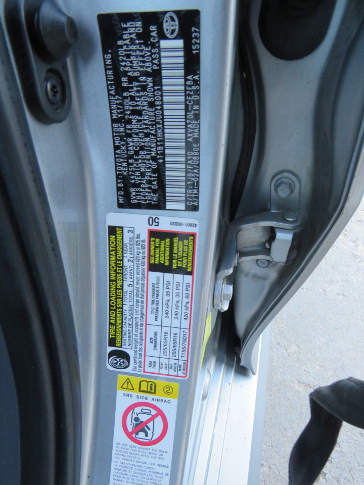 Toyota Camry LE 2018