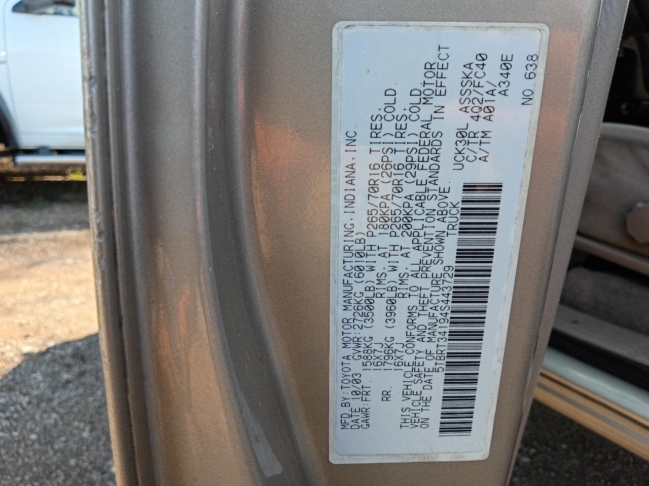 Toyota Tundra SR5 Access Cab 2WD 2004