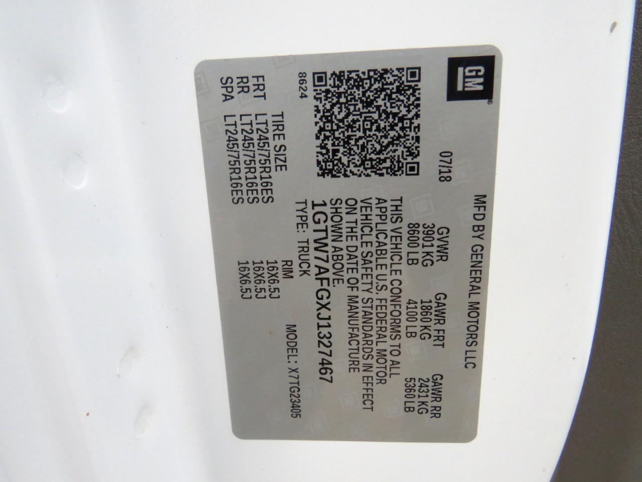 GMC Savana G2500 Cargo 2018