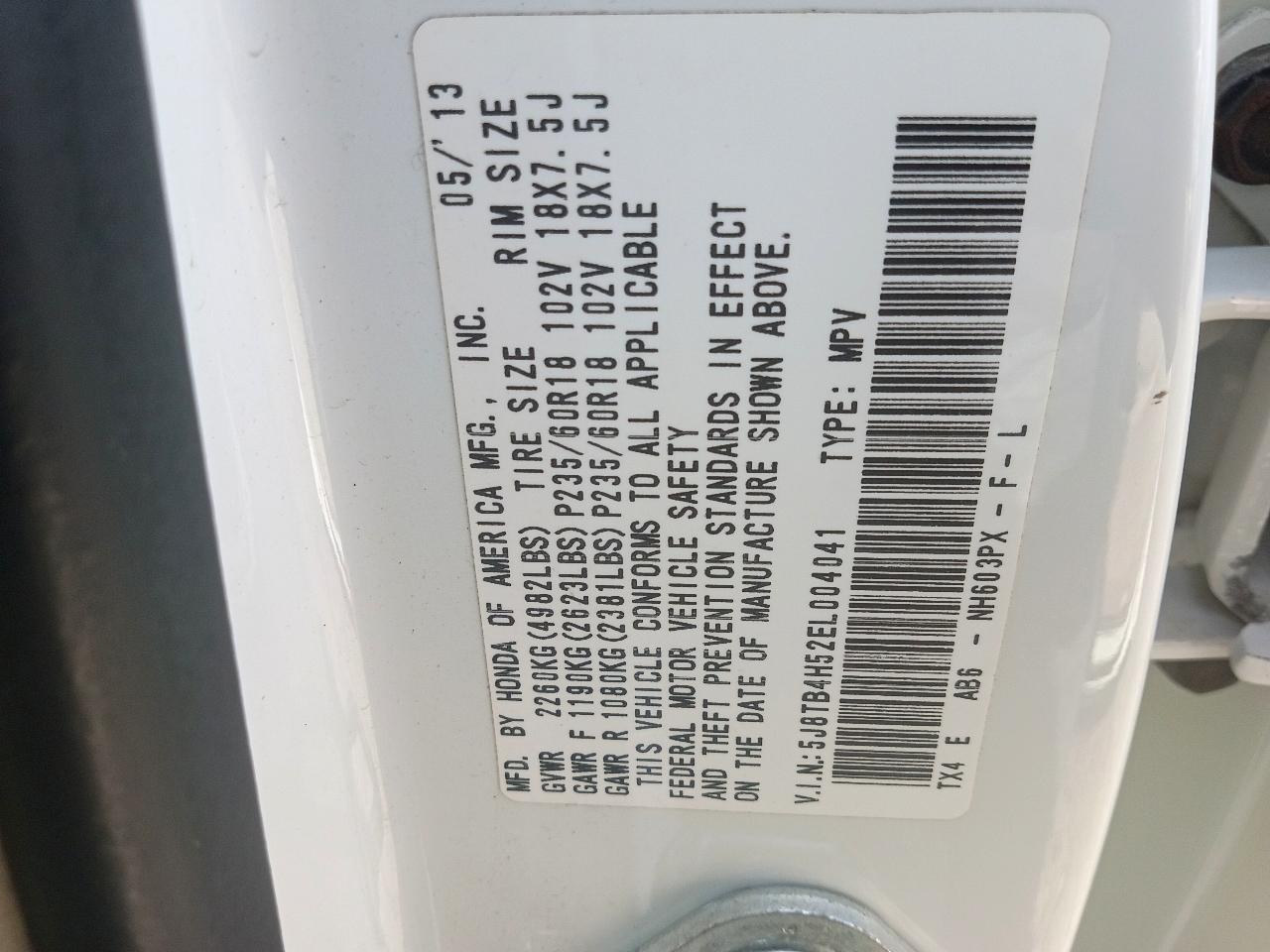 Acura RDX 6-Spd AT AWD w/ Technology Package 2014