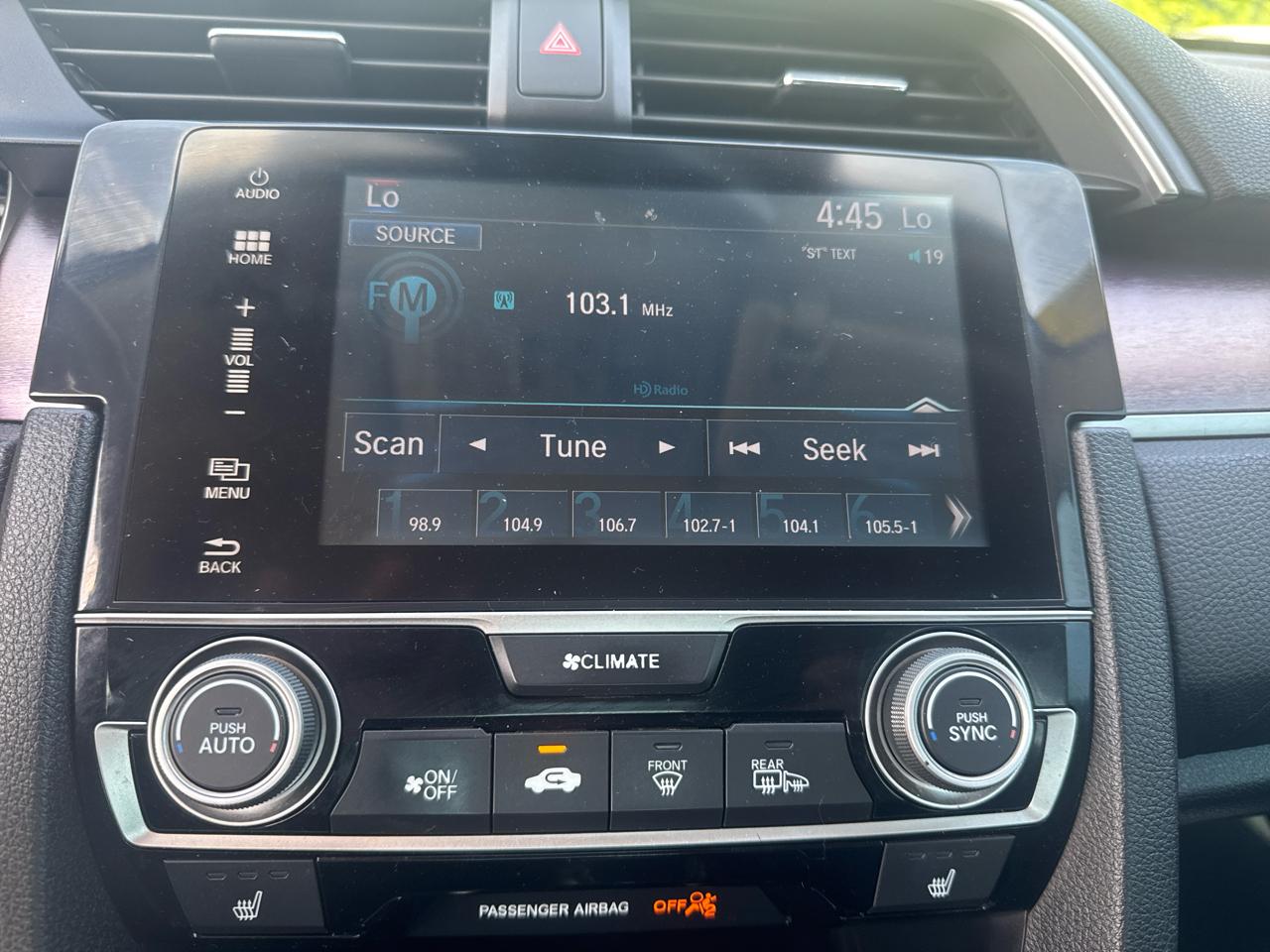 Honda Civic EX-TL Sedan CVT 2016