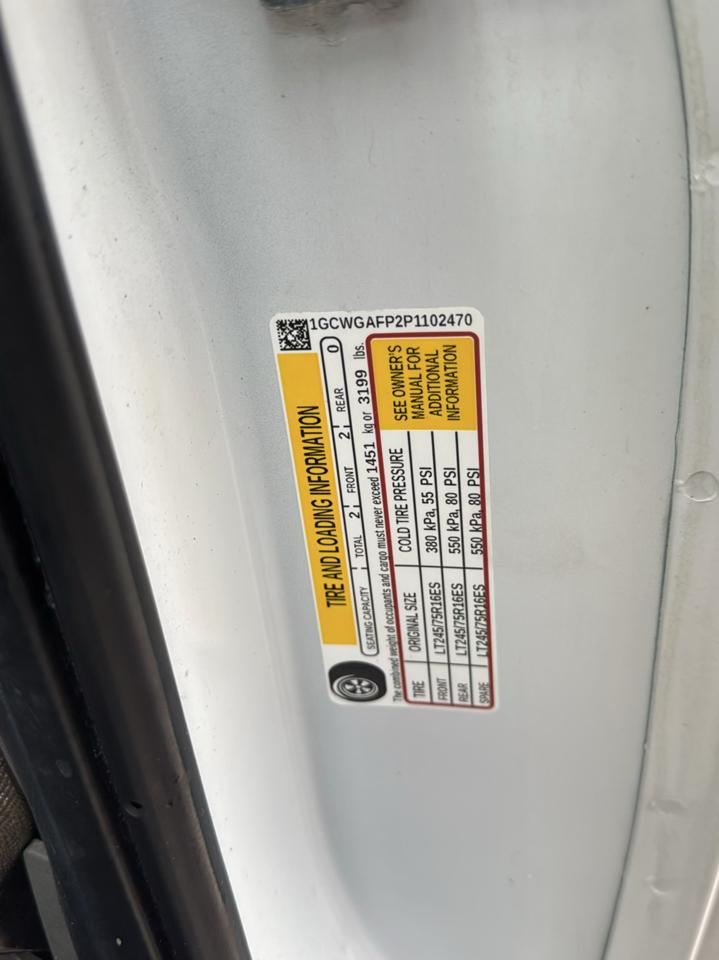 Chevrolet Express 2500 Cargo 2023