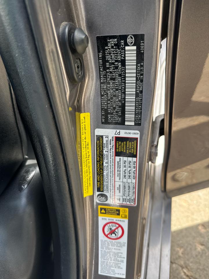 Toyota Camry SE 2015