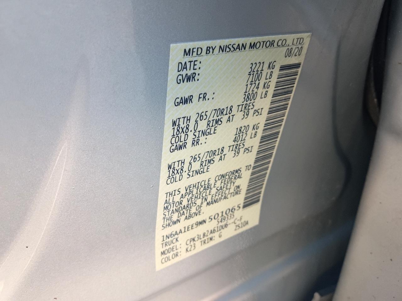 Nissan Titan S Crew Cab 2WD 2021