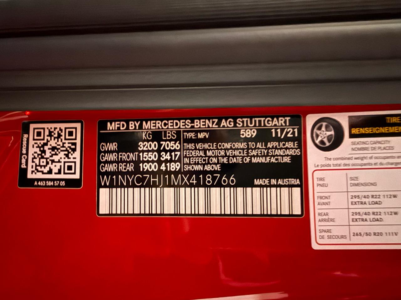 Mercedes-Benz G-Class AMG G 63 4MATIC SUV 2021