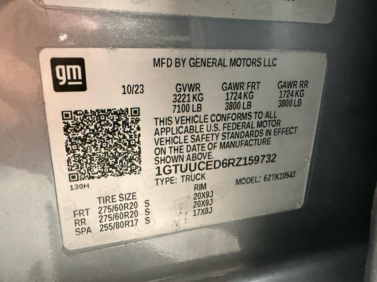 GMC Sierra 1500 4WD Crew Cab 147" Elevation w/3SB 2024