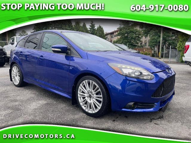 Blue 2014 Ford Focus Hatchback Front-Wheel Drive 6-Speed Manual