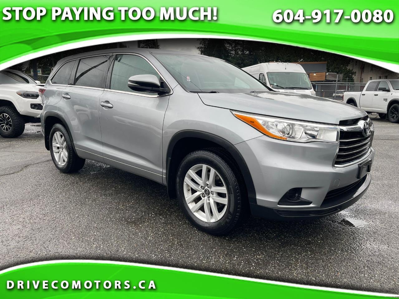 2016 Toyota Highlander LE AWD 8 PASSENGER