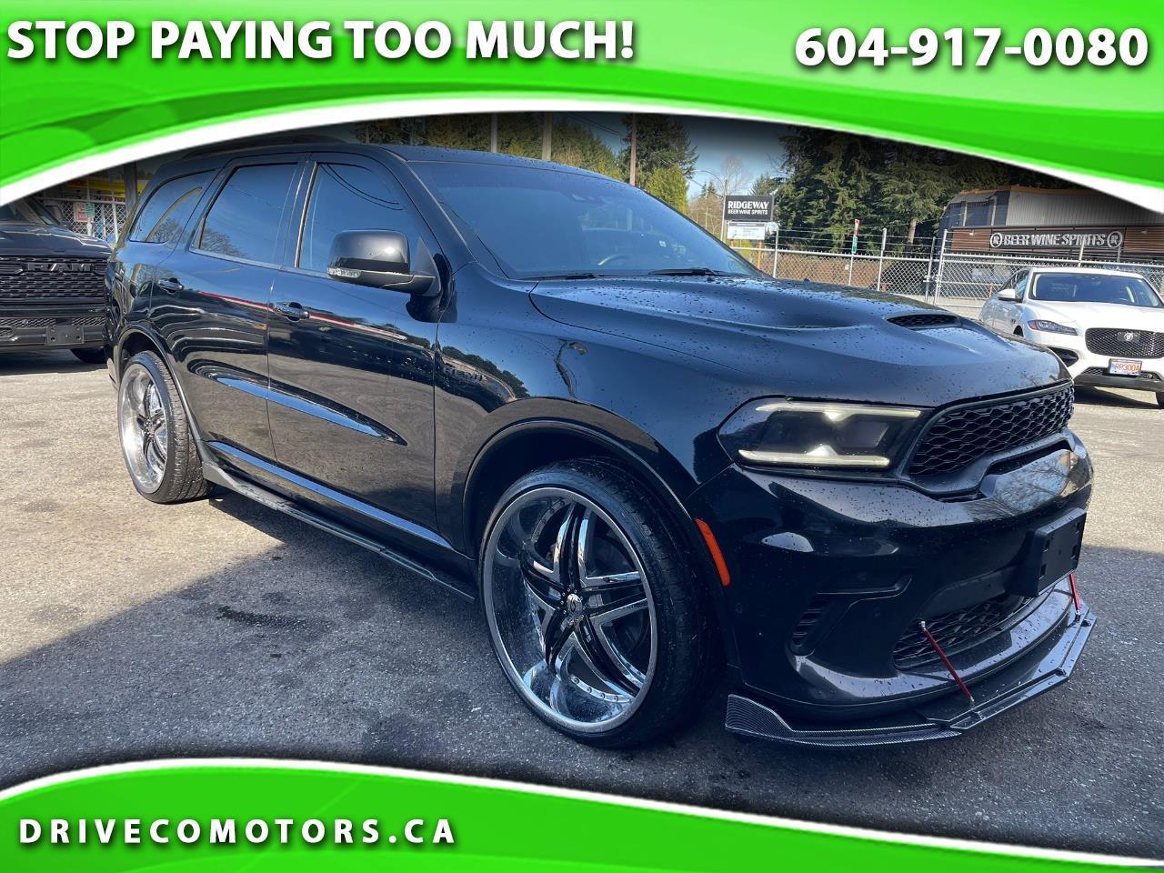 2021 Dodge Durango R/T BLACK TOP 24 INCH WHEELS AWD
