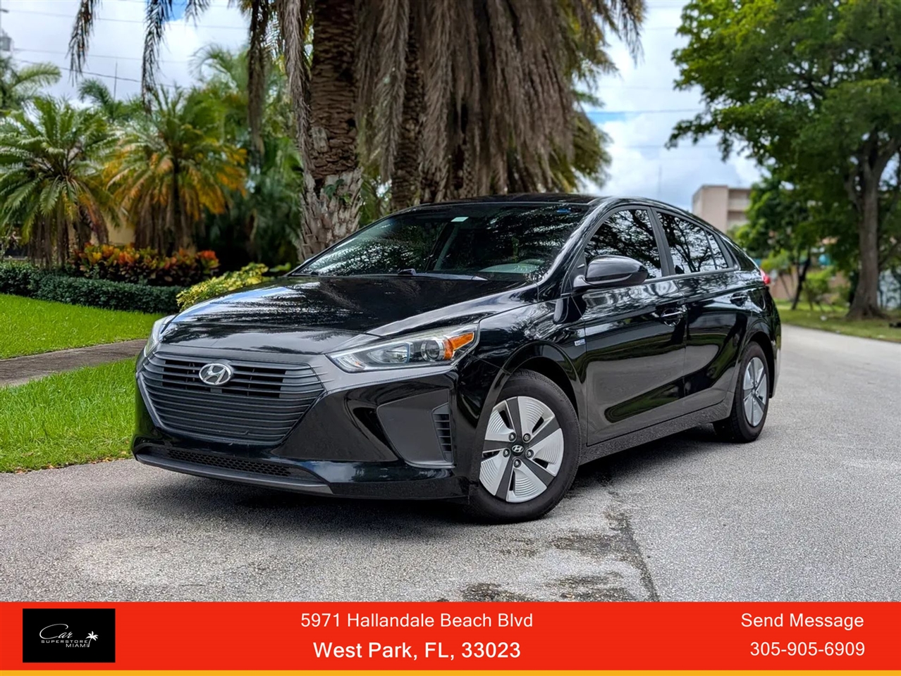 2017 Hyundai Ioniq Hybrid Blue Hatchback 4D