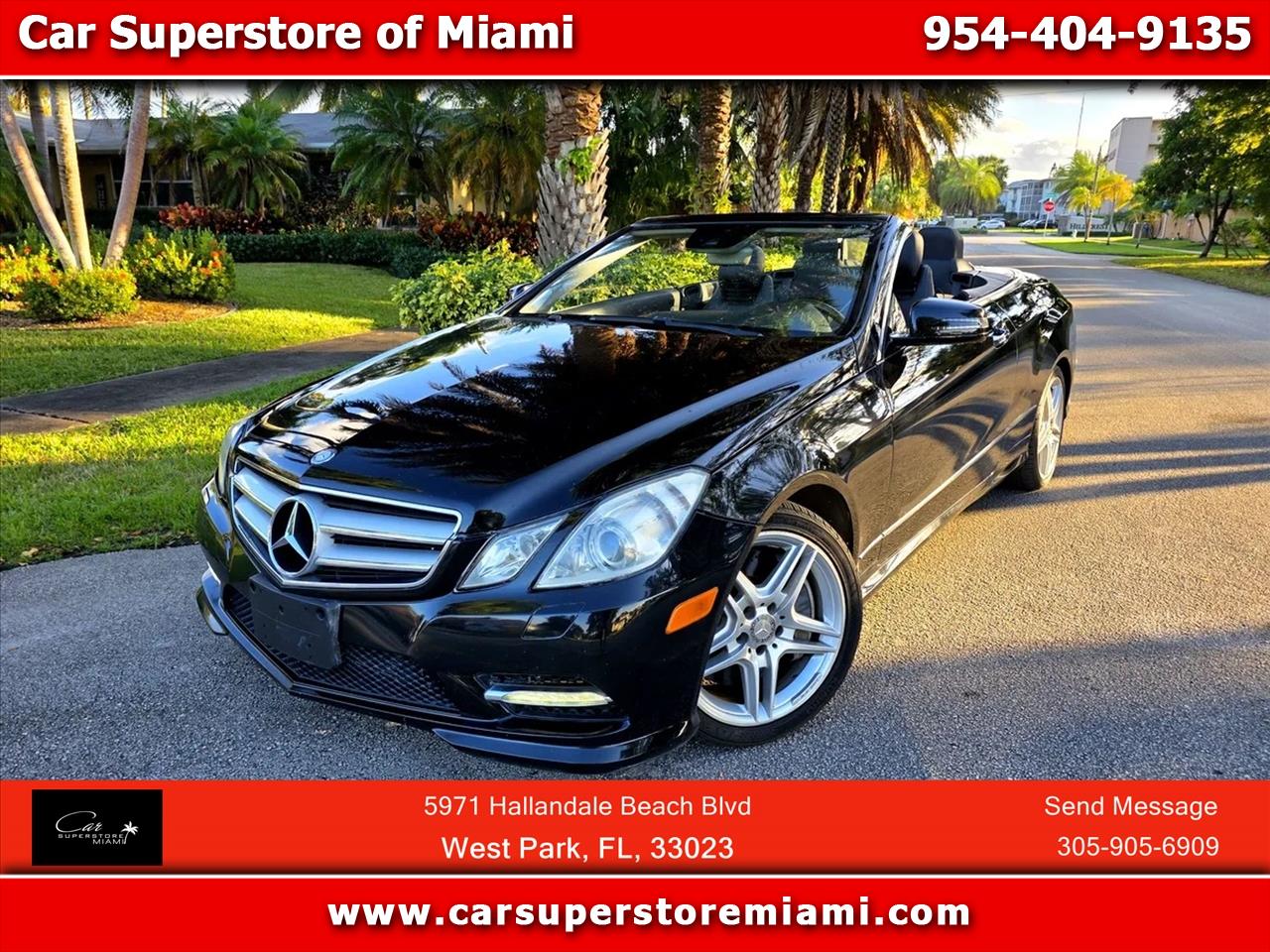 2013 Mercedes-Benz E-Class E 550 Convertible 2D