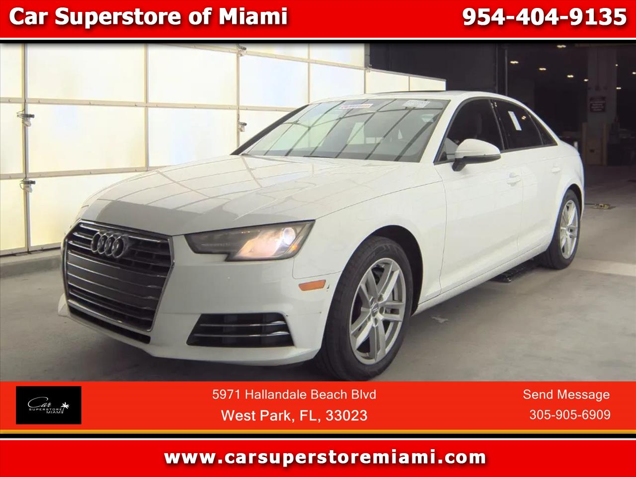 2017 Audi A4 Premium Sedan 4D