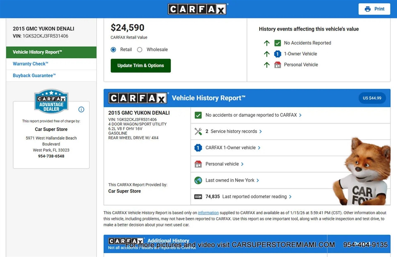 GMC Yukon Denali  2015