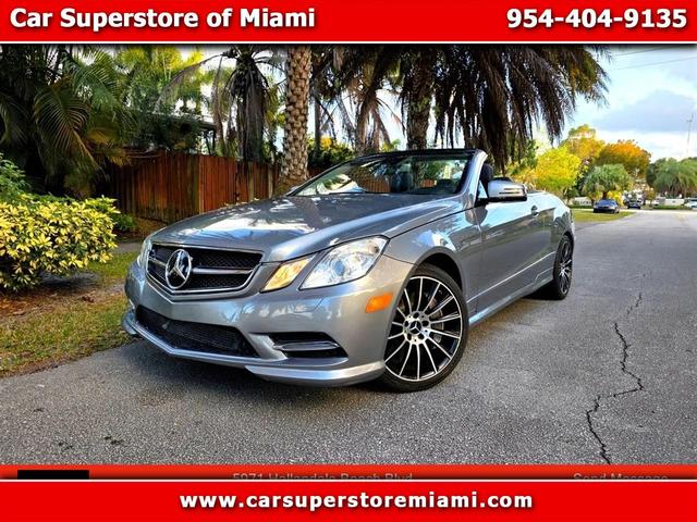 Gray 2013 Mercedes-Benz E-Class E 550 Cabriolet Convertible Rear-Wheel Drive 7-Speed Automatic
