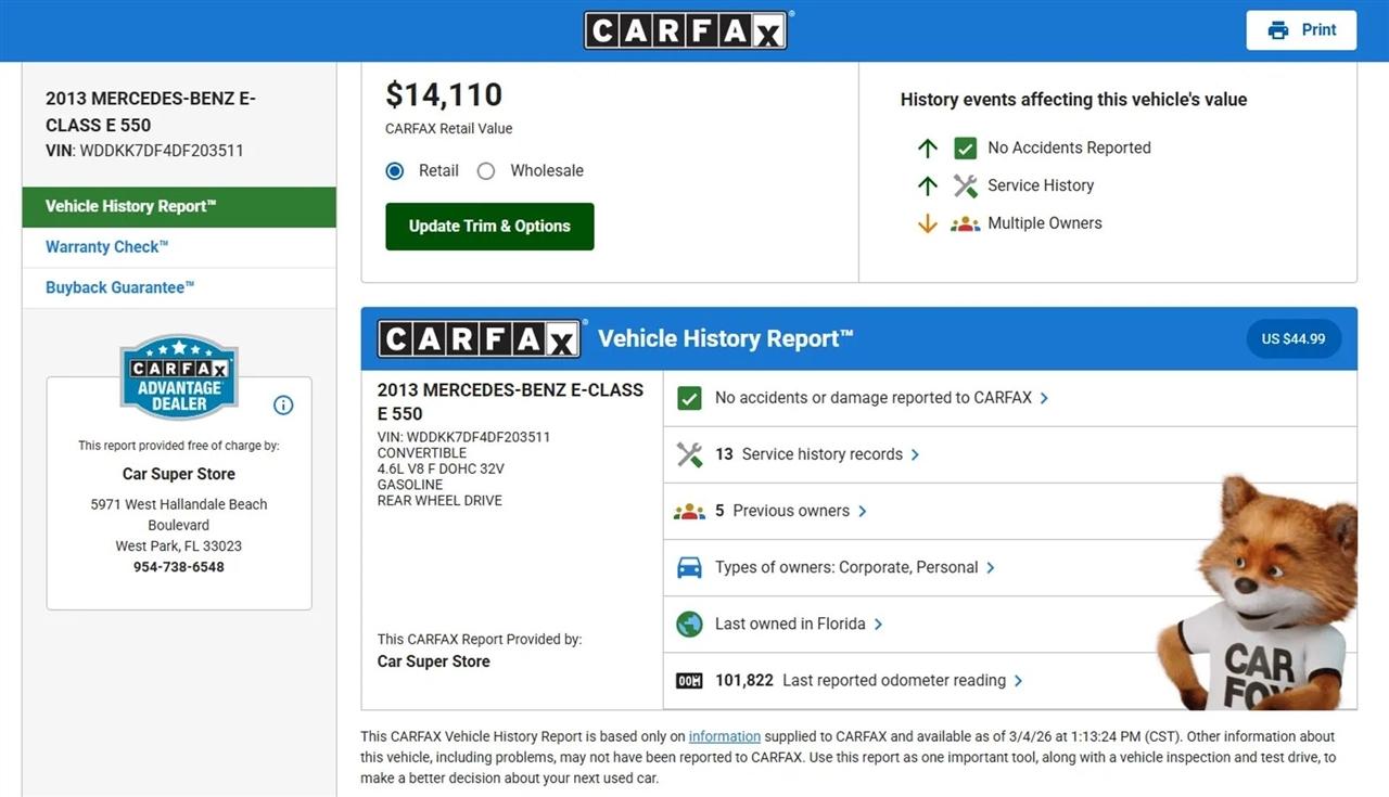 Mercedes-Benz E-Class  2013