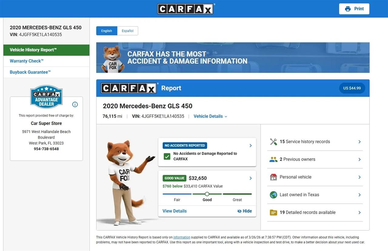 Mercedes-Benz GLS-Class  2020