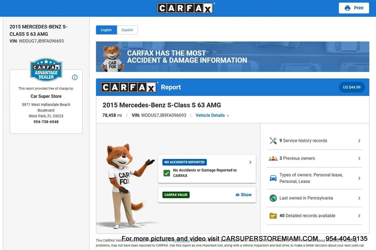 Mercedes-Benz S-Class  2015