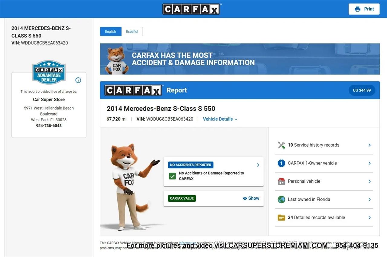 Mercedes-Benz S-Class  2014